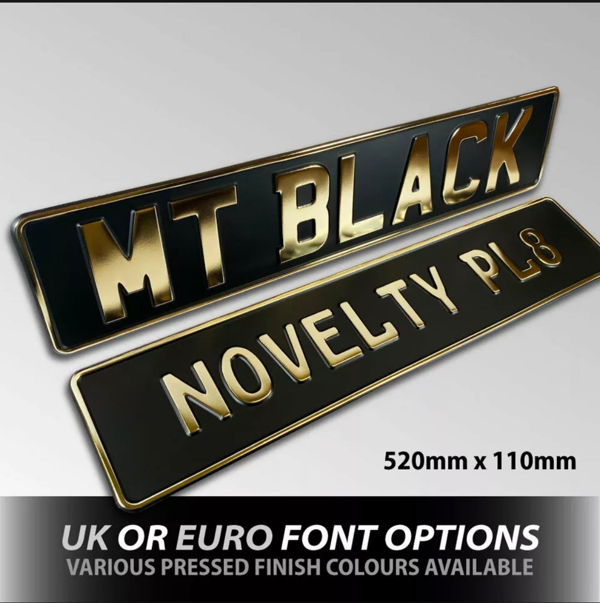 Coloured Metal Pressed ShowPlates