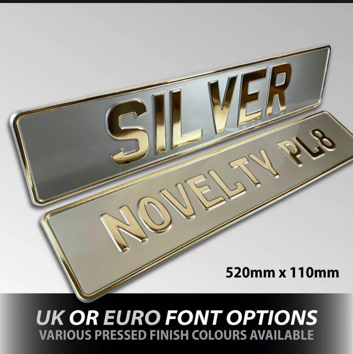Coloured Metal Pressed ShowPlates