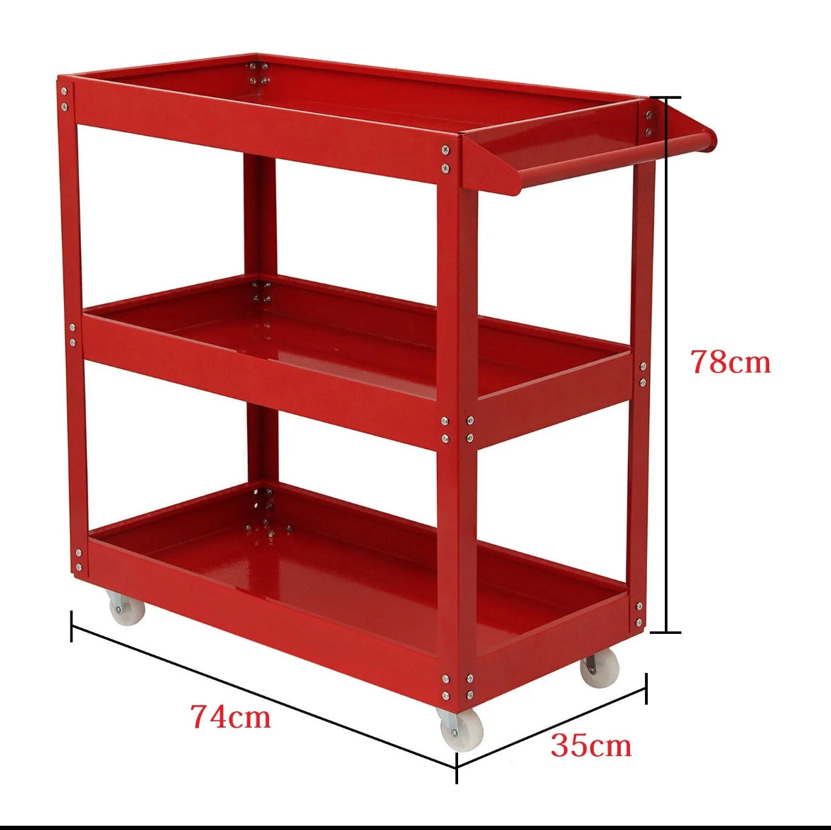 3 Tier Heavy Duty  Garage Mechanic Trolley Service Tool Cart 200kg