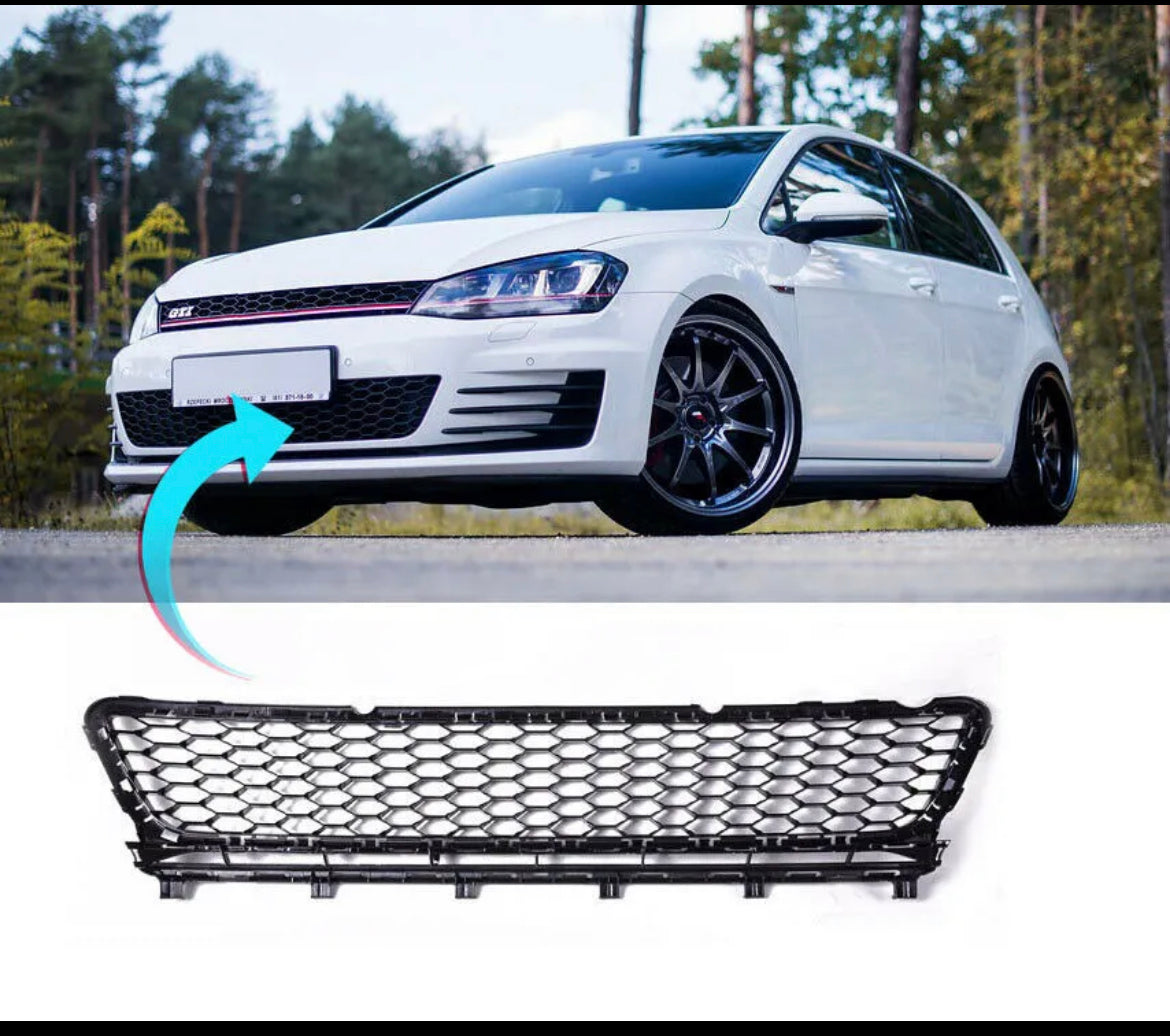 Vw Golf Mk7 Gti Gtd 2013-2017 Front Bumper Lower Centre Grille No ACC Hole