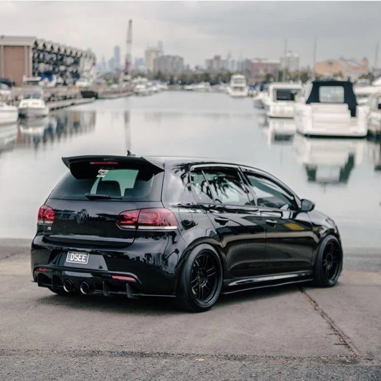 VW Golf MK6 GTD GTI R20 Osir Style Gloss Black Spoiler