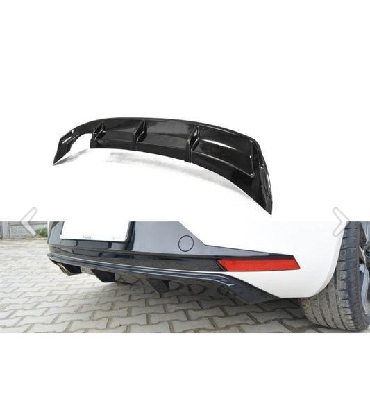 Maxton Design SEAT LEON Mk3 FR 2012-2016 Rear Diffuser - Gloss Black