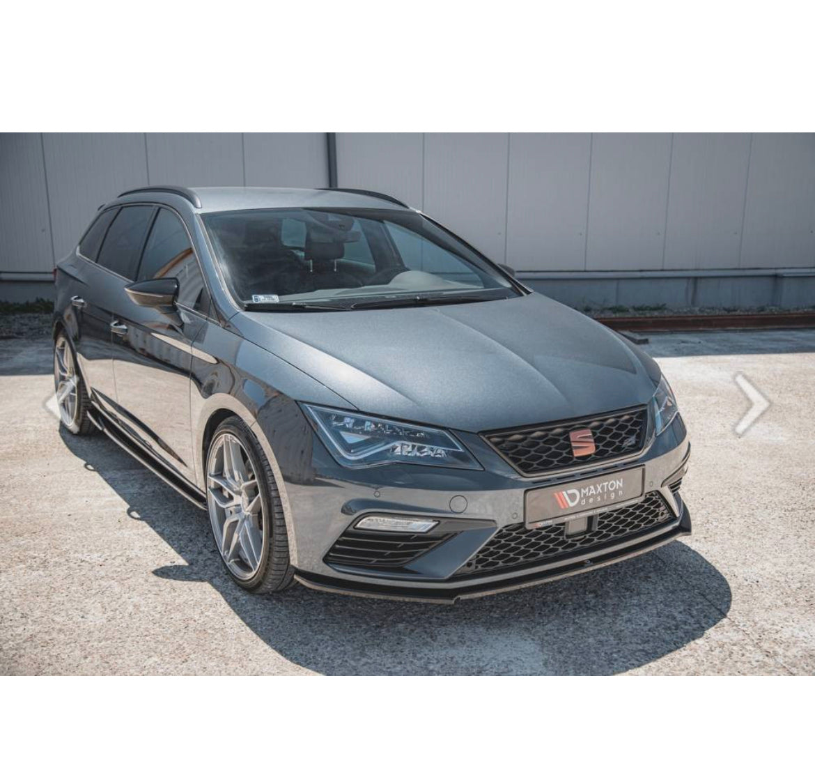 Seat Leon Mk3 17+ Facelift Maxton Design v4 Front Lip - Gloss