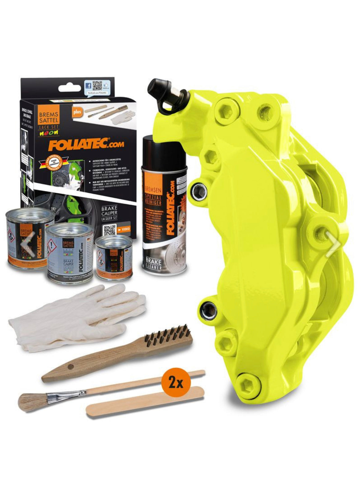 Foliatec Brake Caliper Lacquer Set - 3 Components - 17+ Colours Available!