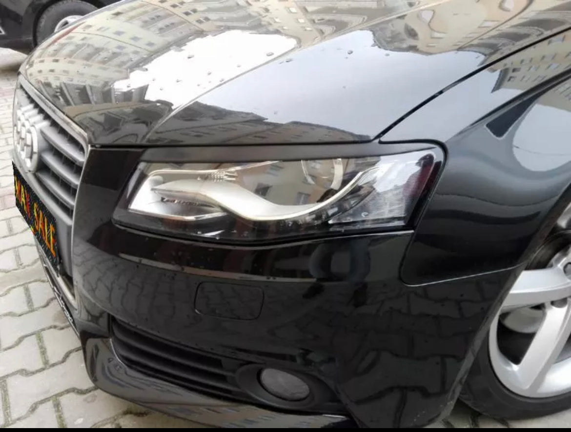 Eyebrows AUDI A4 B8 2007 to 11.2011 eyelids lids original ABS plastic MAX RS S4