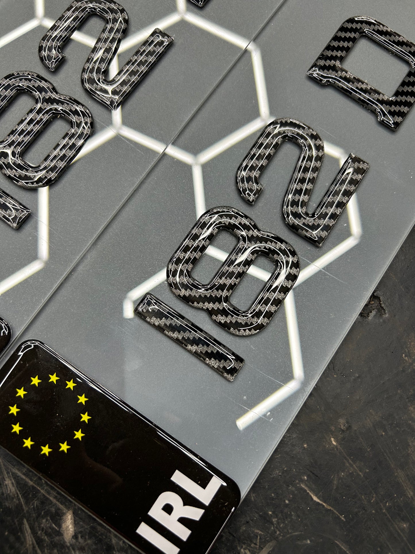 3D Tinted Carbon Fibre Gel Plates