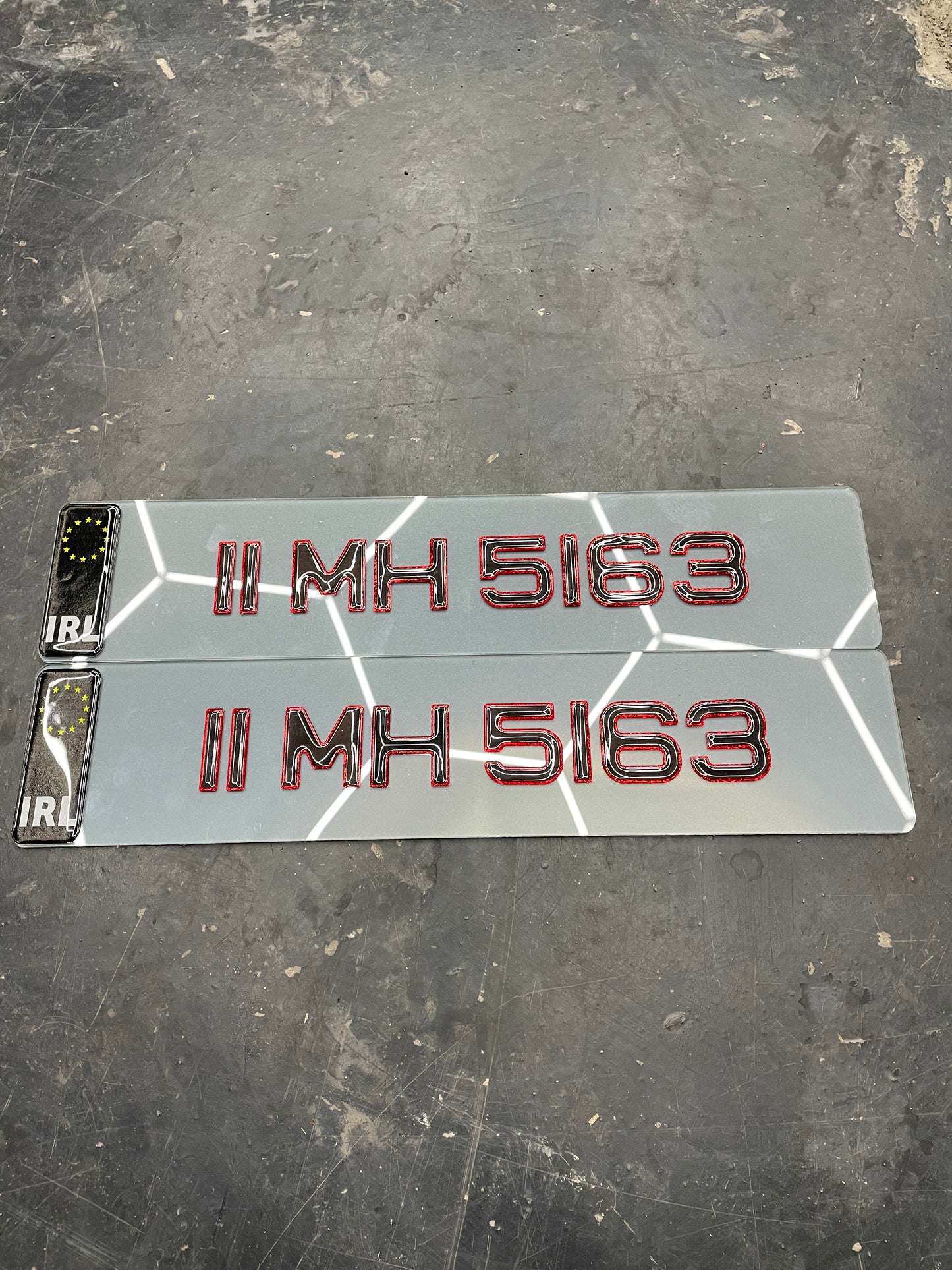 3D Red Tinted Gel Plates