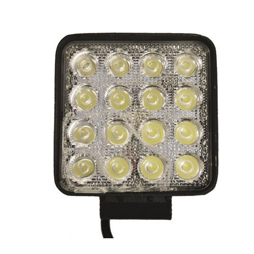 MP5058 10-30V 48W LED Worklamp – 16x3W 3800lm Flood IP67