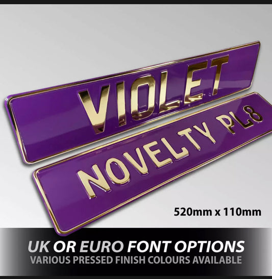 Coloured Metal Pressed ShowPlates