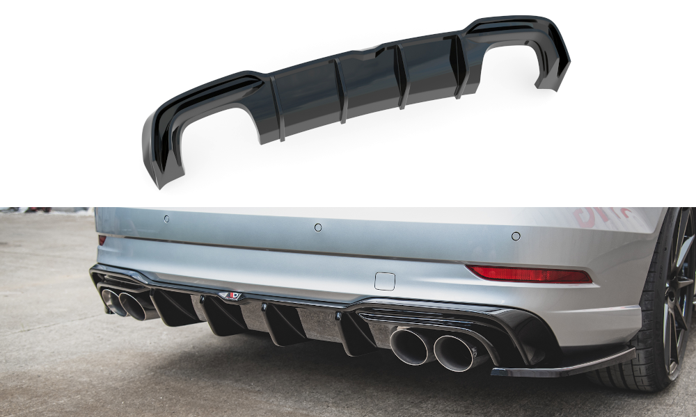 Audi A3 16+ S3 / S-Line Maxton Design Rear Quad Diffuser