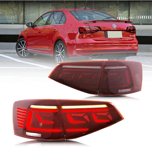 LED Tail Lights for VW Volkswagen Jetta 2015-2018 MK6 With Start-up Animation