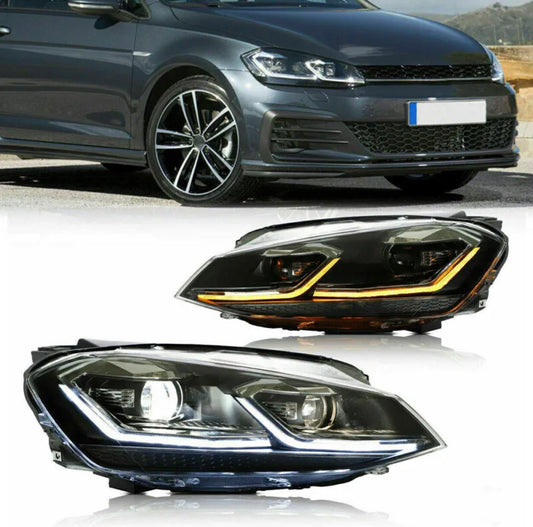 Golf Mk7.5 Gtd Silver Stripe Led Headlights 17+