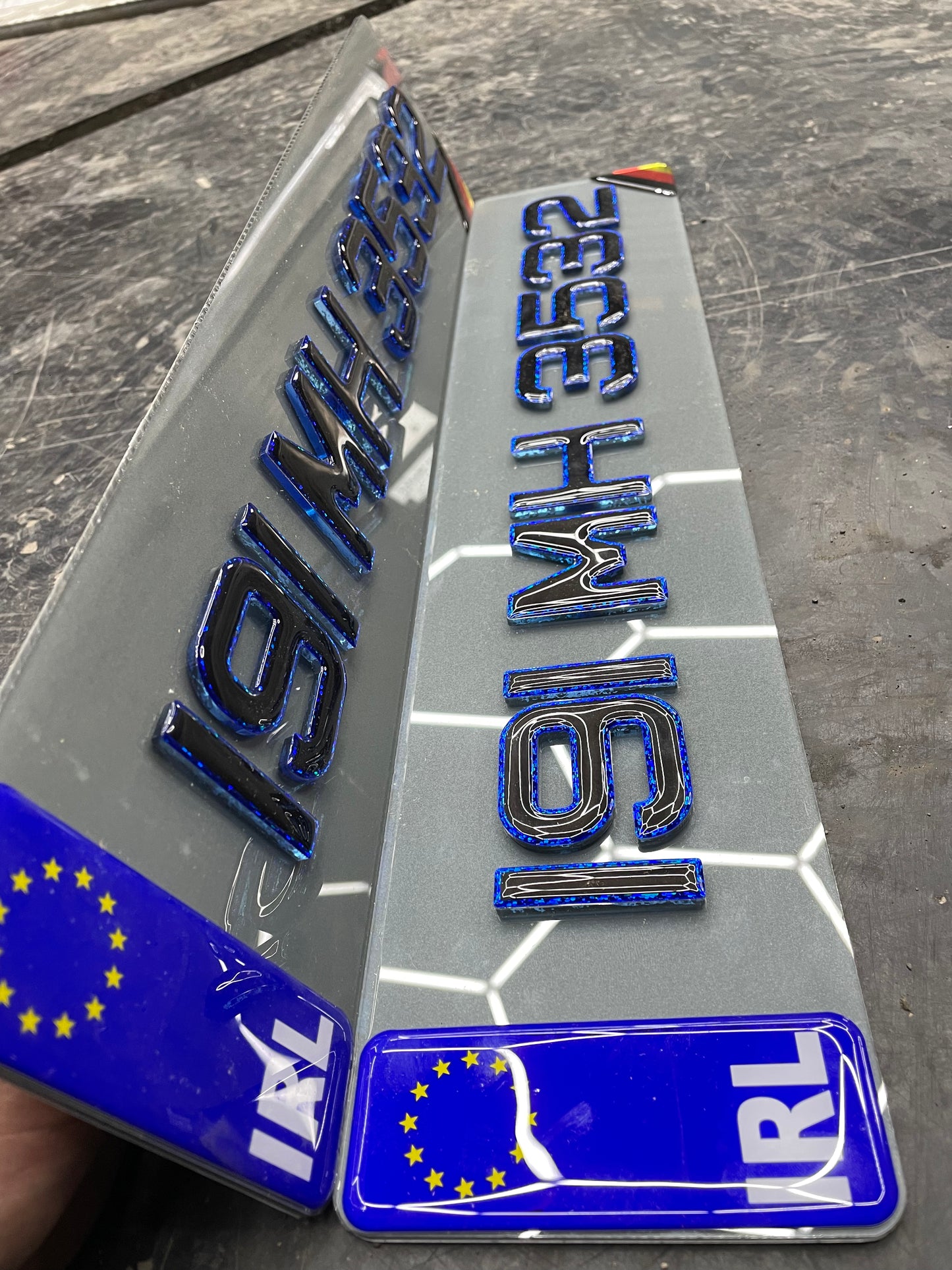 4D tinted Blue with 3d gel top
