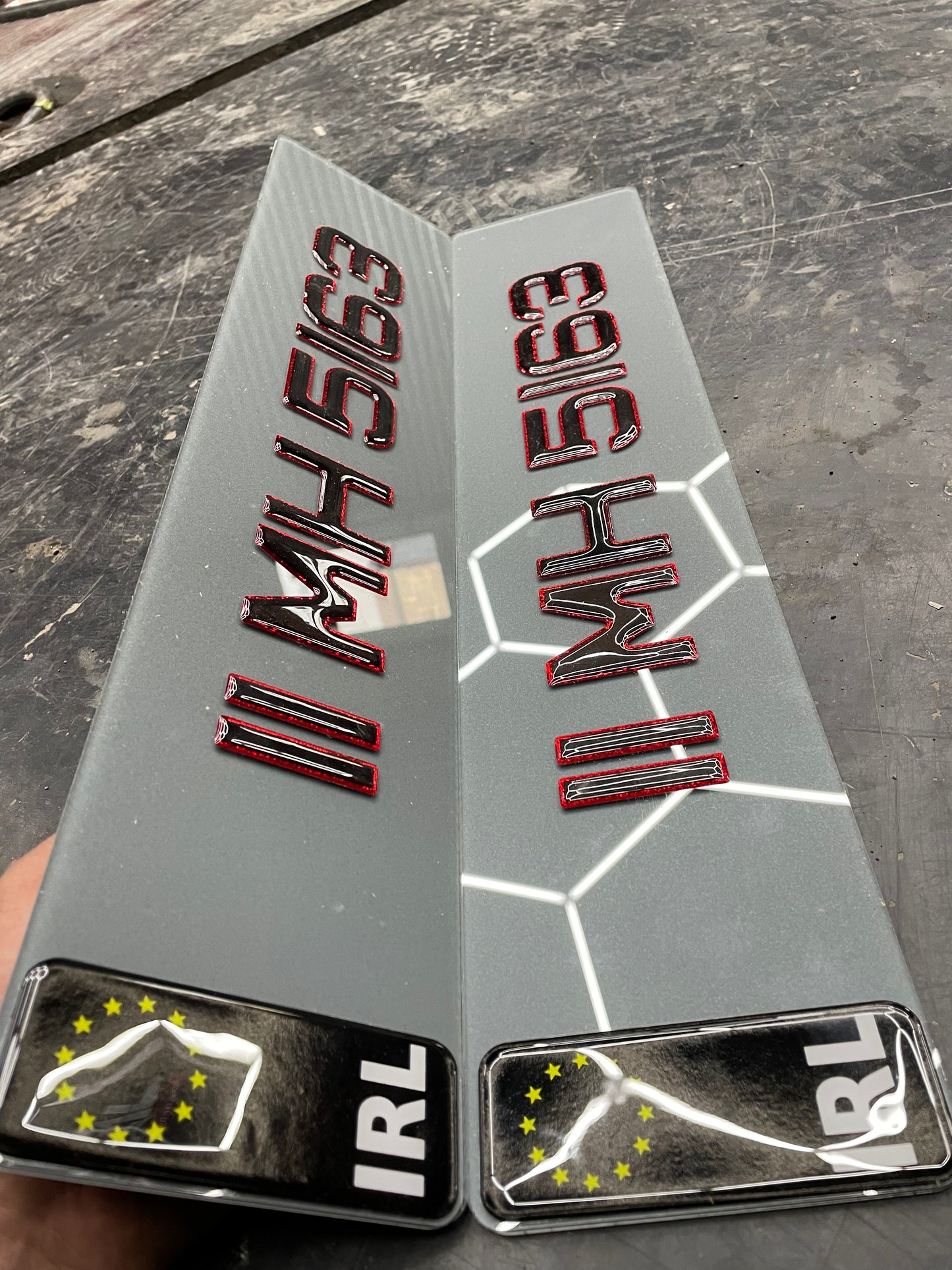 3D Red Tinted Gel Plates