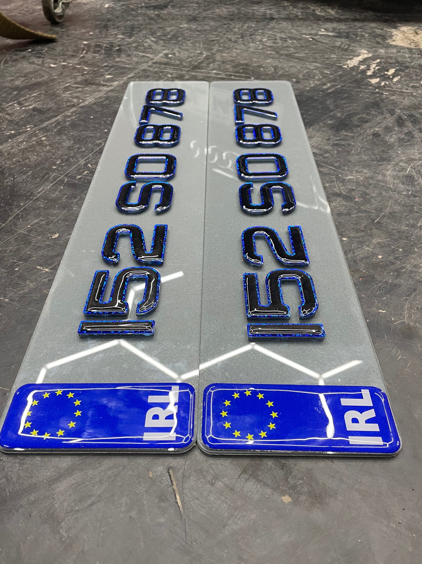 4D tinted Blue with 3d gel top