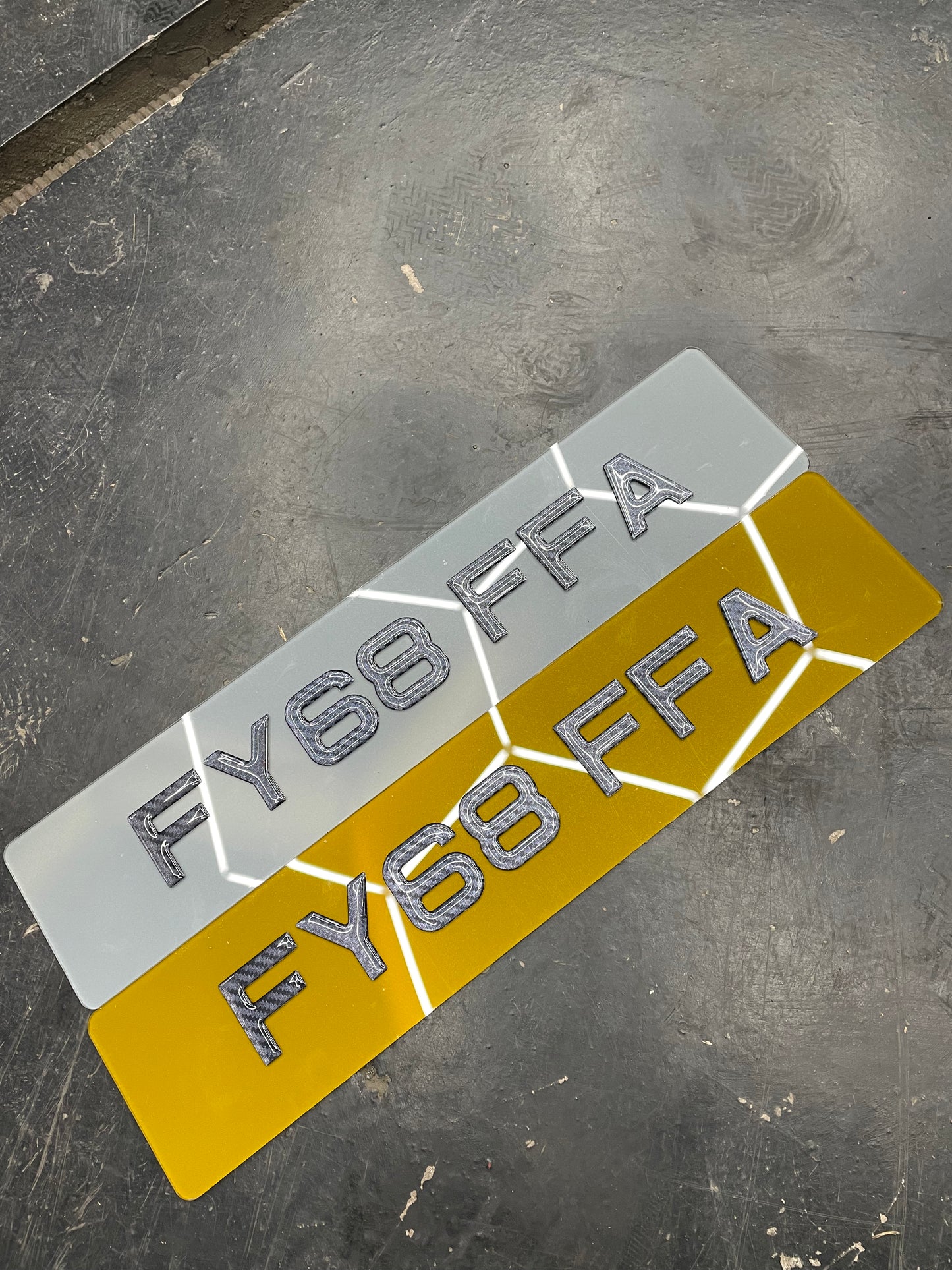 3D Tinted Carbon Fibre Gel Plates