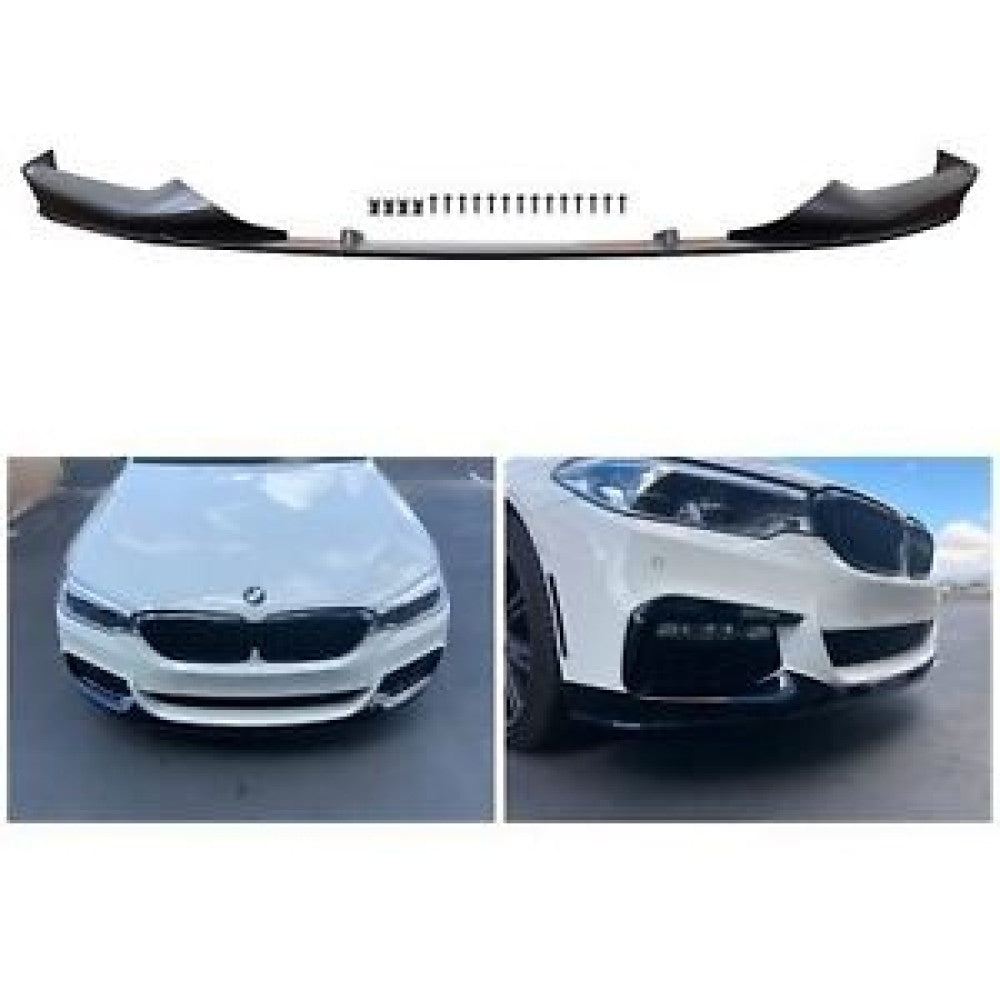BMW G30 Msport Front Lip Gloss Black / Carbon