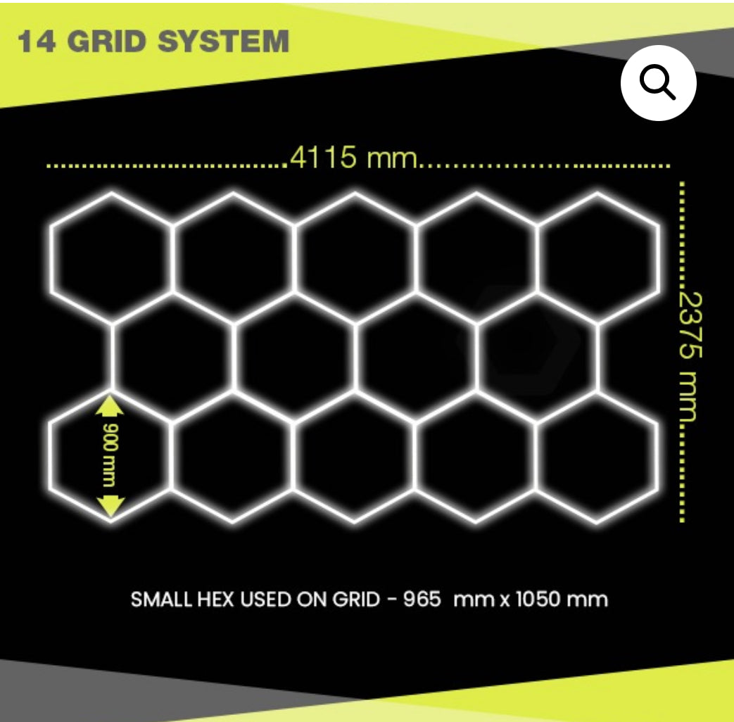 14 Grid Hexagon System