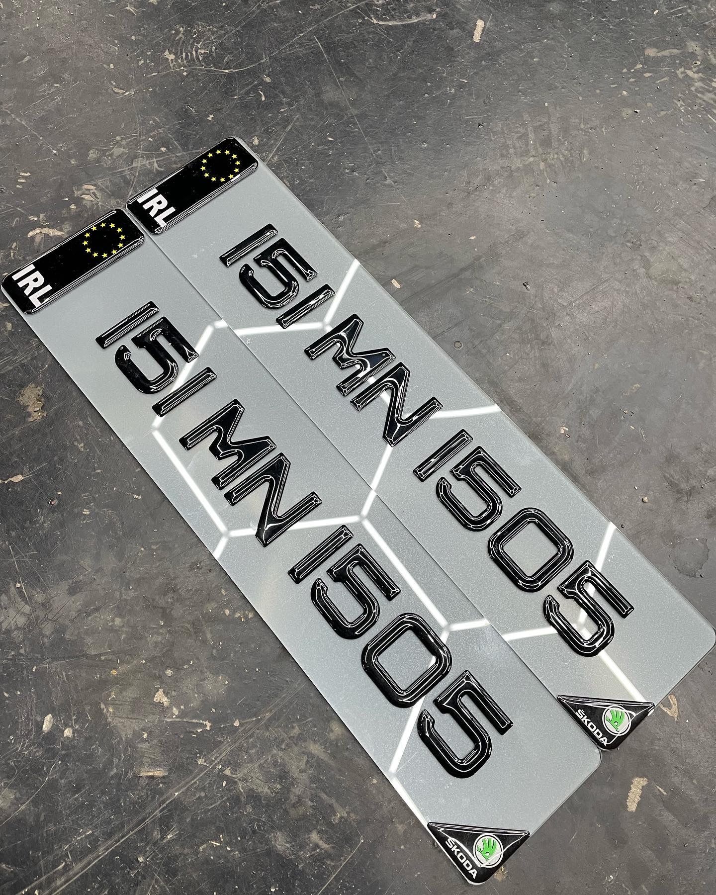 3D Tinted Black Gel Plates
