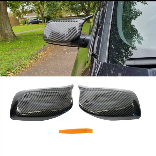 Carbon Fiber Wing Mirror Cover Caps For BMW E60 E61 2003-2007