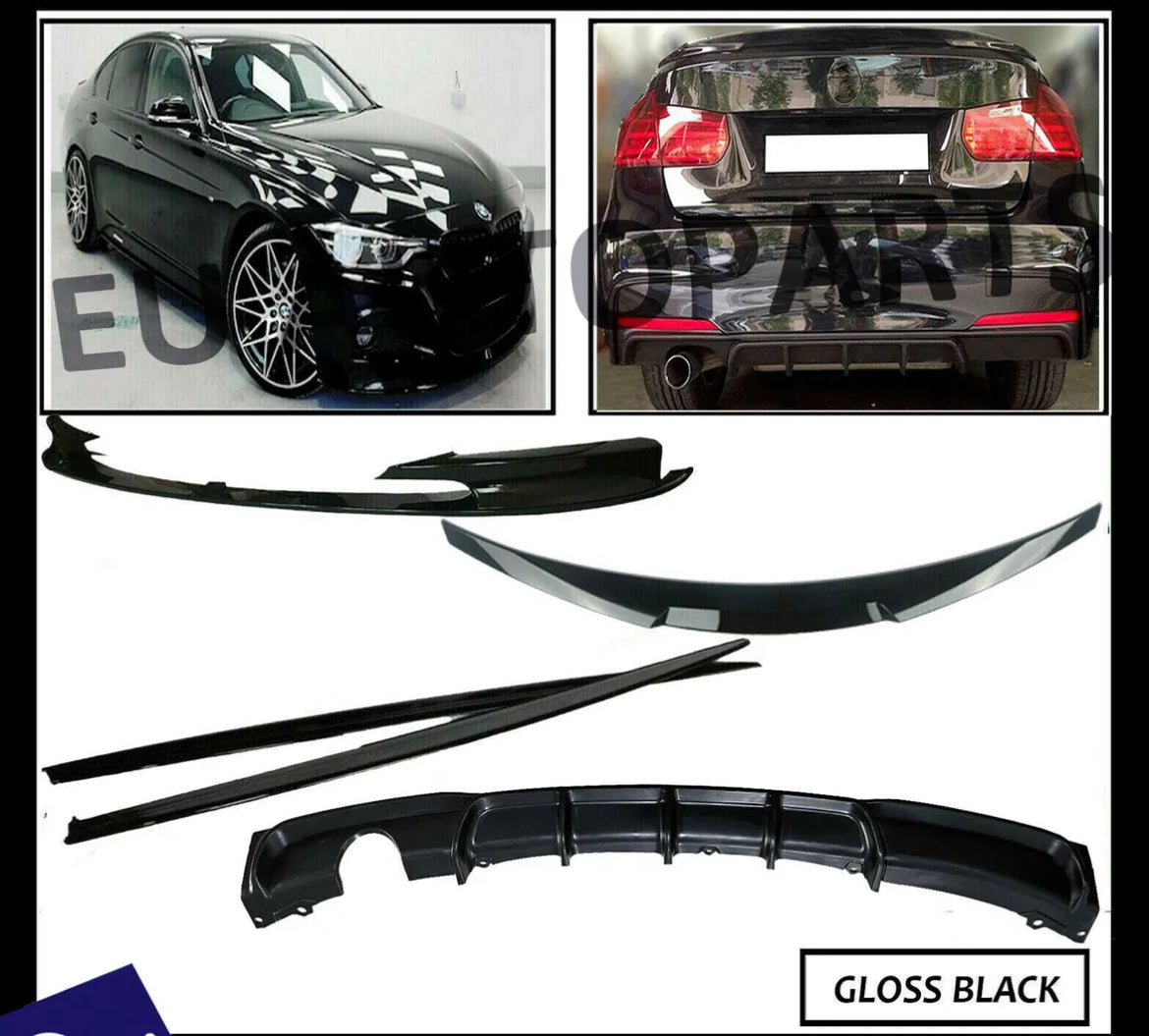 BMW F30 M PERFORMANCE FRONT LIP SPLITTER REAR DIFFUSER SPOILER BODYKIT BODY KIT