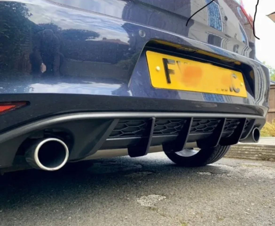 FOR VW Golf MK 7 GTI DSG 2015 diffuser fins,Rear Diffuser fins x4/Golf GTI