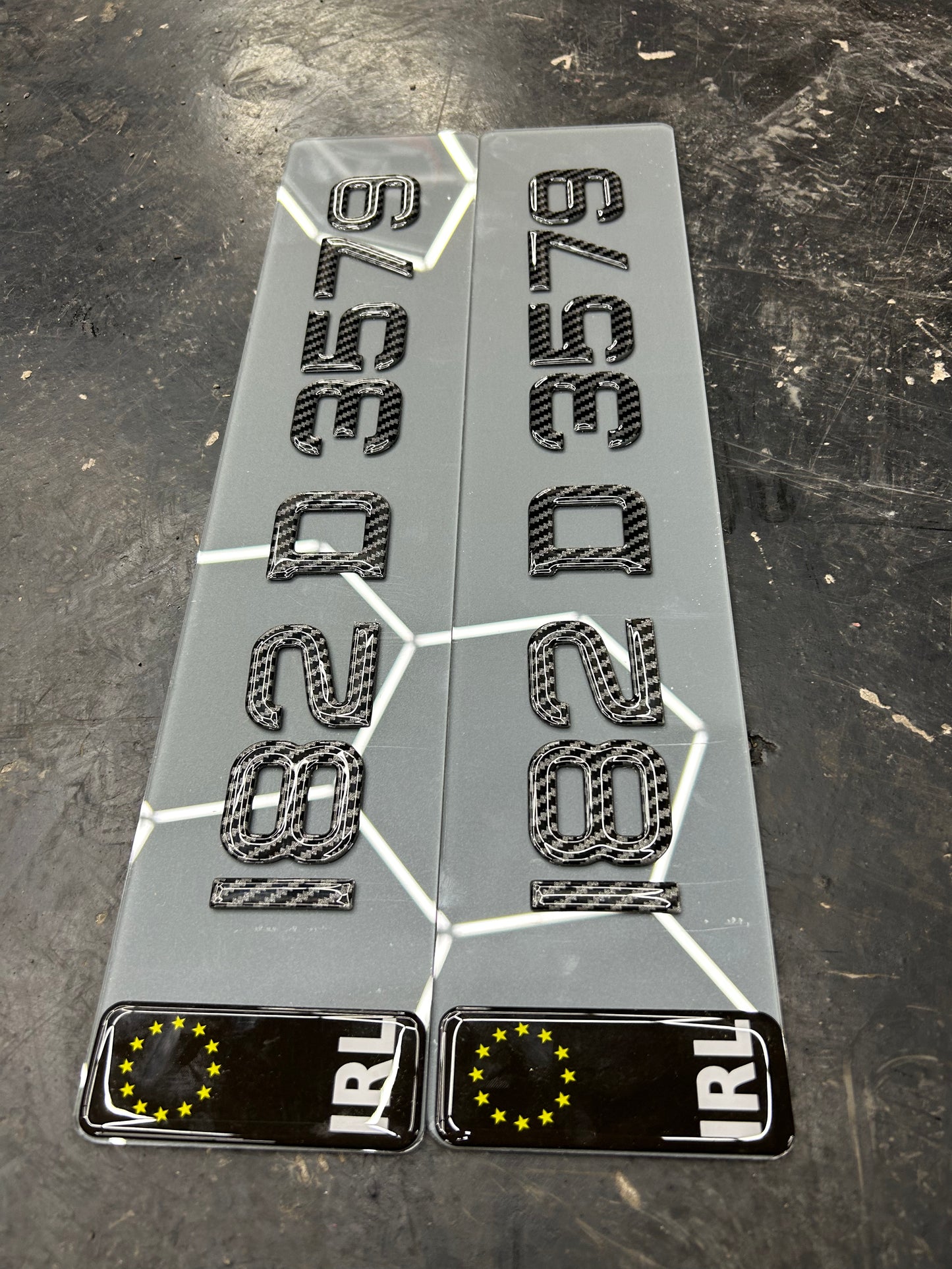 3D Tinted Carbon Fibre Gel Plates