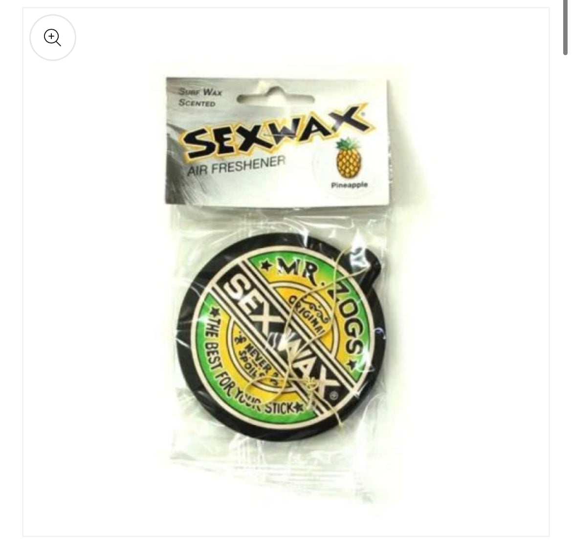 Mr. Zog’s Sexwax Pineapple Air Freshener