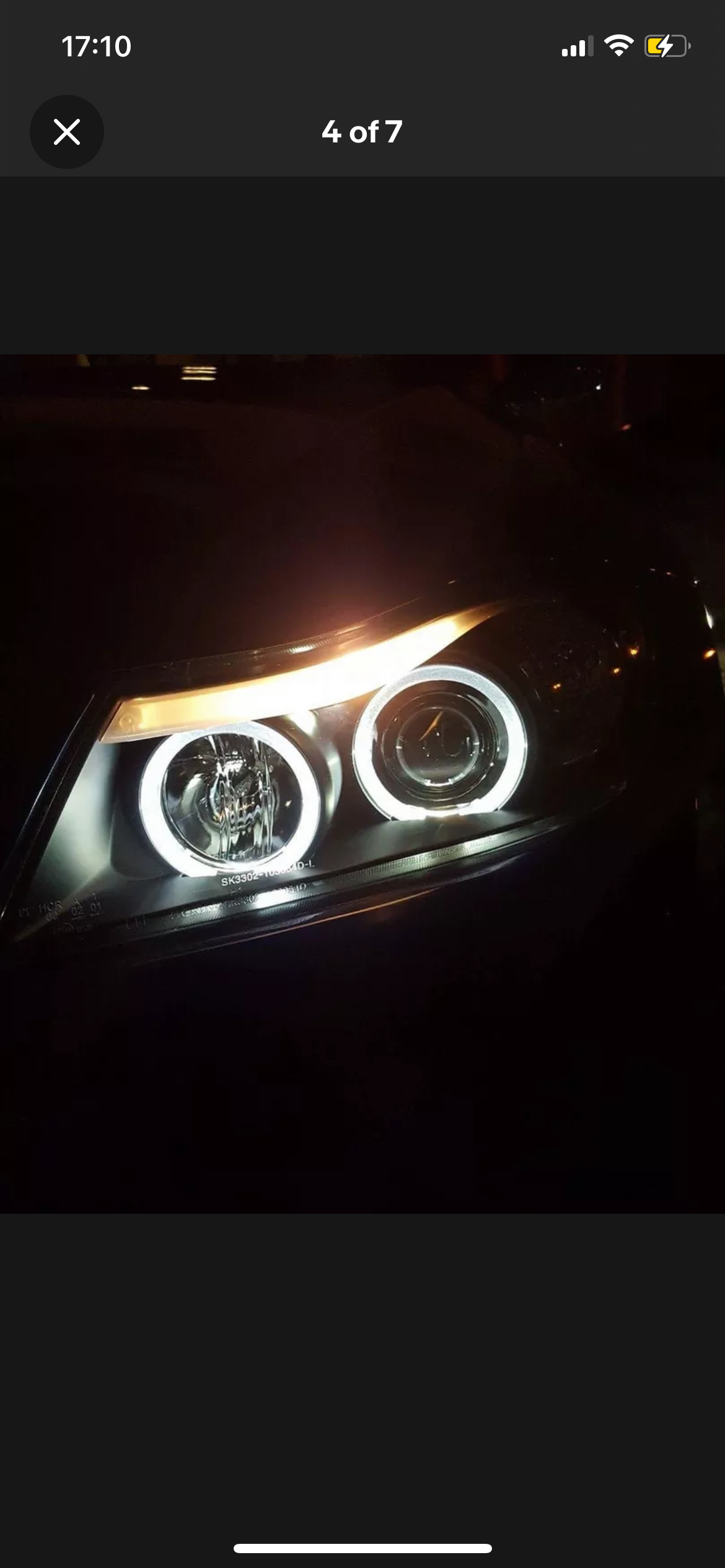 BMW 3 SERIES E90 4 DOOR SALOON & E91 ESTATE PAIR BLACK LED ANGEL EYE HEADLIGHTS pre lci