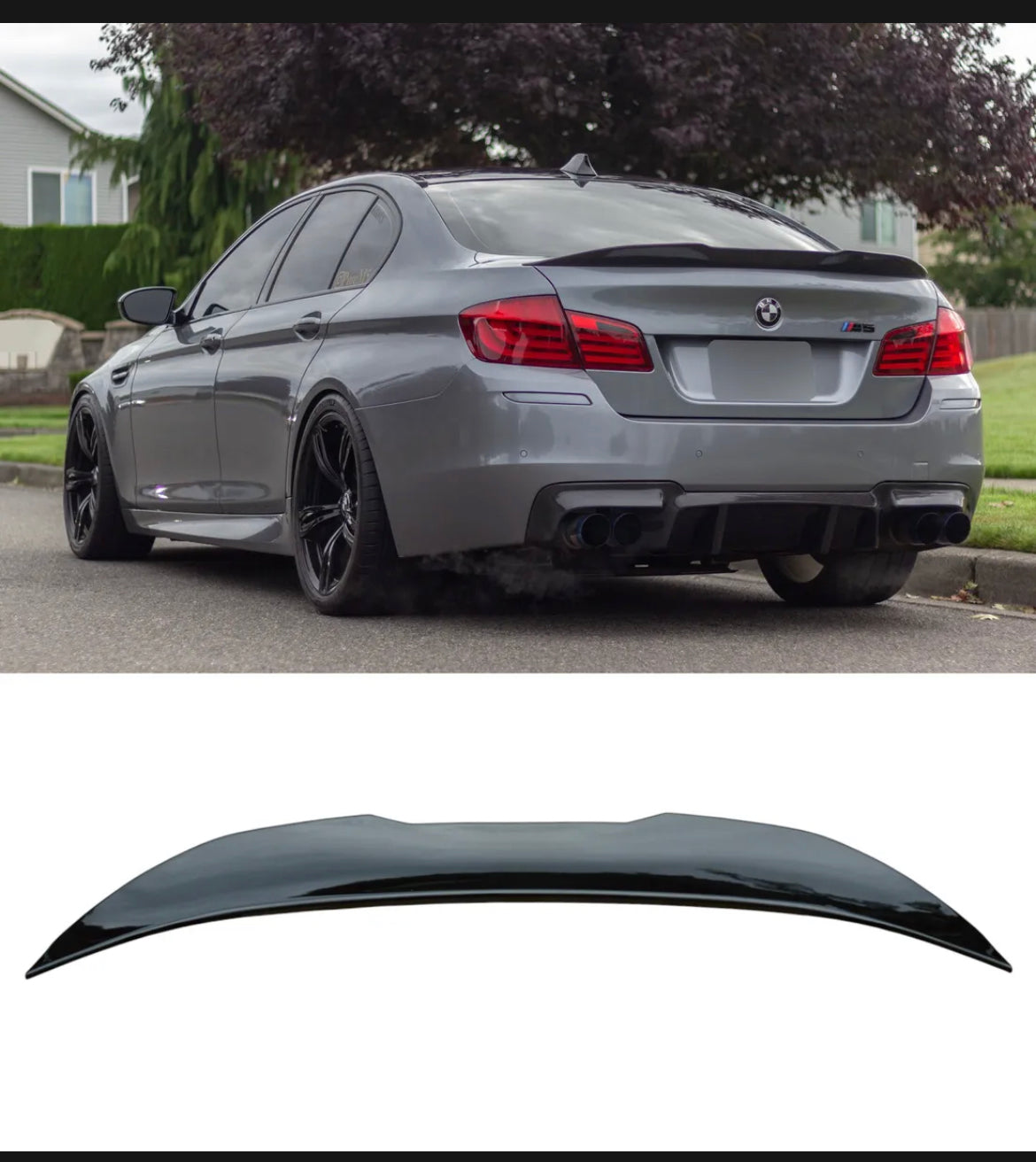 F10 bmw gloss black spoiler