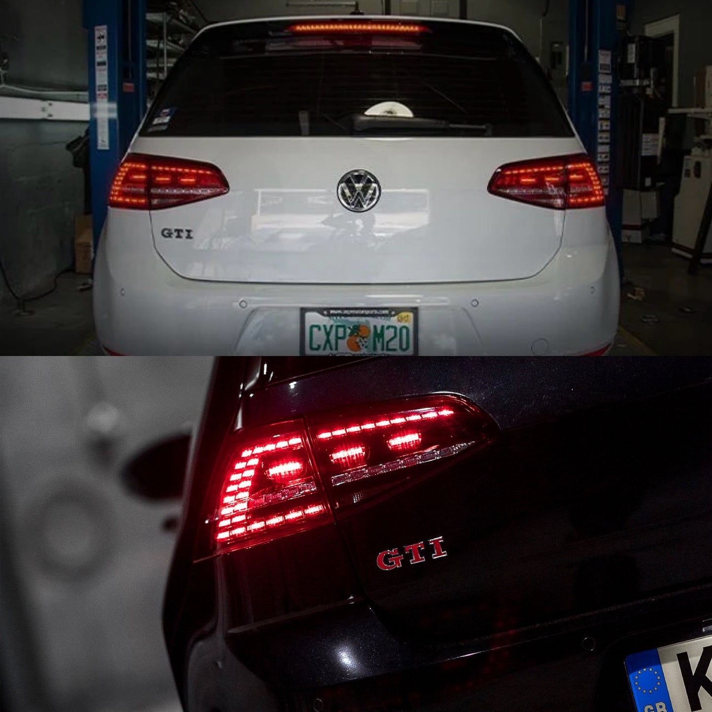 VW Golf MK7 2012-2016 LED Red Smoke Rear Tail Lights With Sequential Indicators