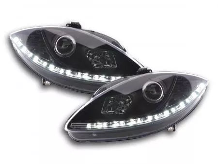 Daylight headlight LED daytime running lights Seat Leon 1P 09- black