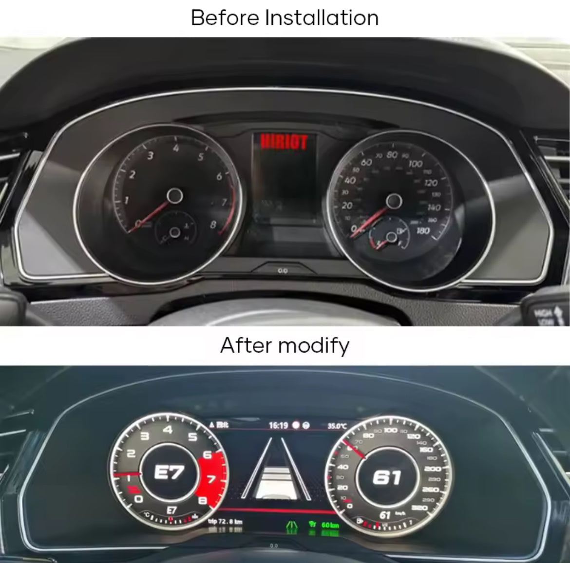 VW AFTERMARKET VIRTUAL DASHBOARD (Plug & Play)