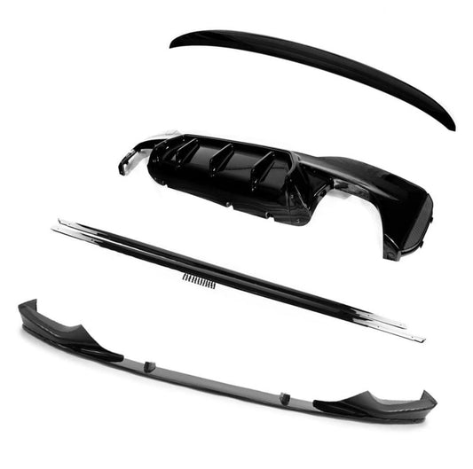BMW 5 SERIES G30 GLOSS BLACK FULL KIT - M5 STYLE - BLACK pre lci