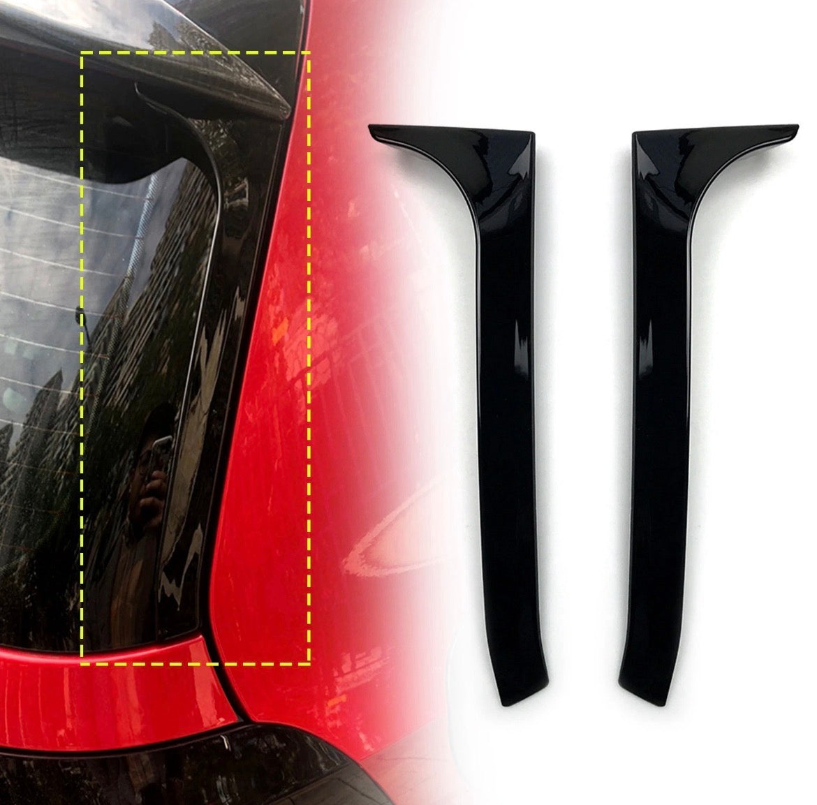 Golf Mk6 Spoiler Legs gloss black