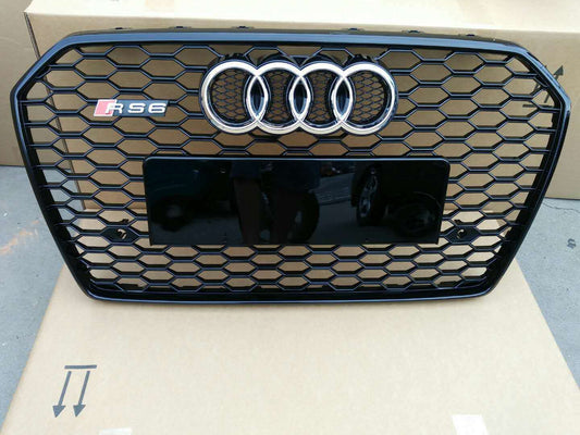 Audi A6 C7 Facelift Yrs 15-18 ,Honeycomb Black Grill RS6