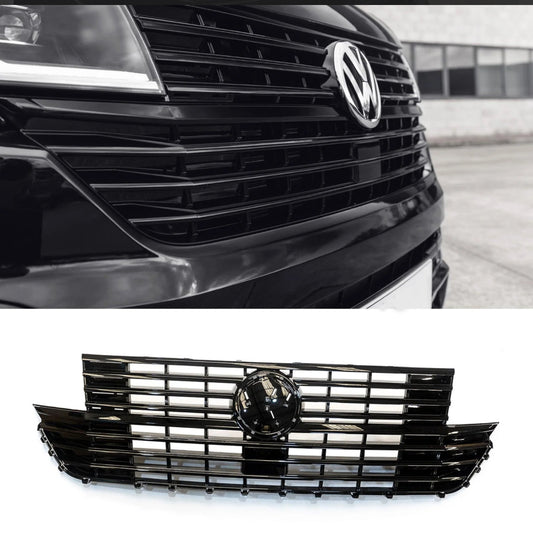 VW Transporter T6.1 2019 ON Replacement Front Grill – Gloss Black