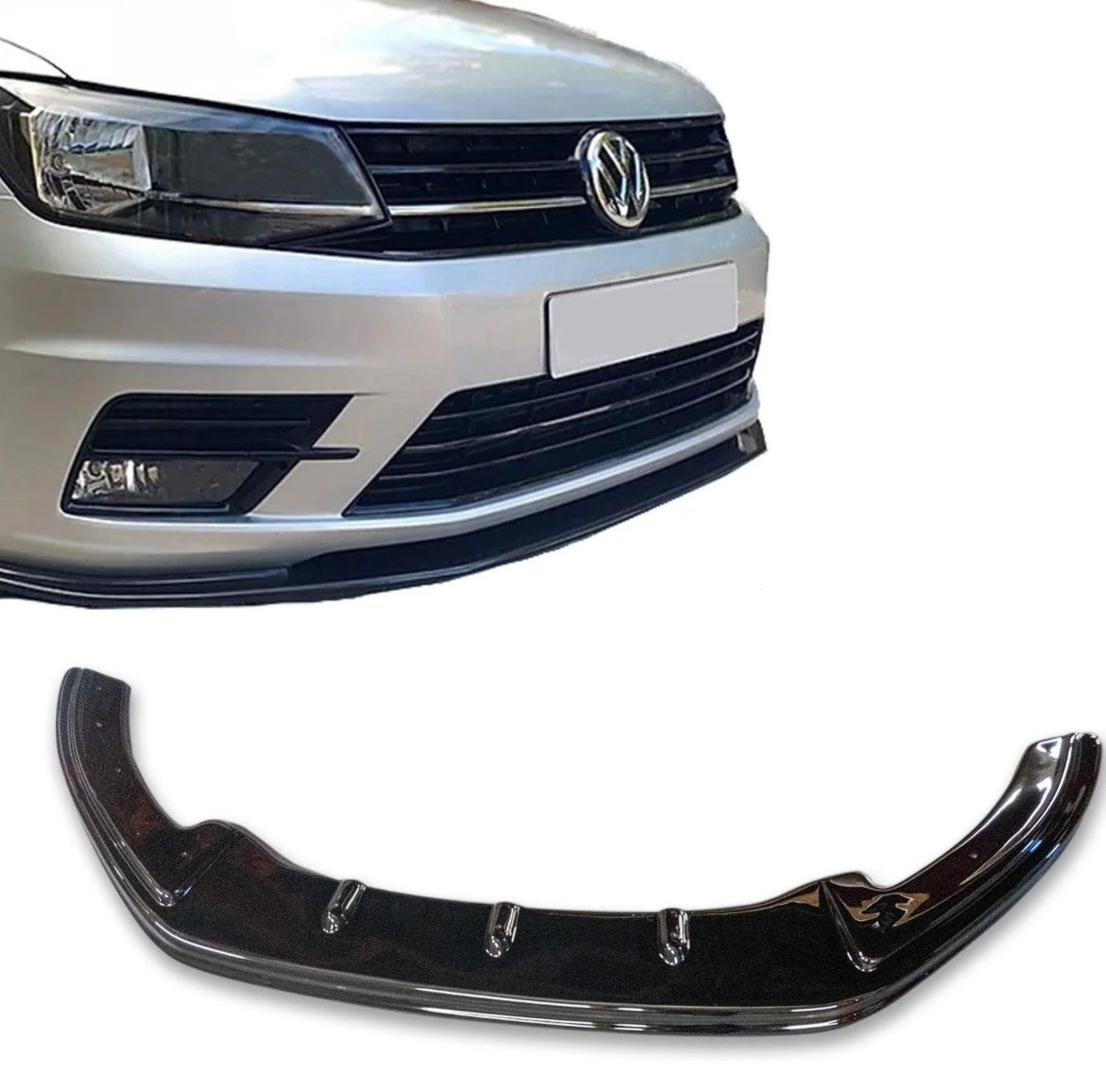 Caddy mk3 splitter gloss black