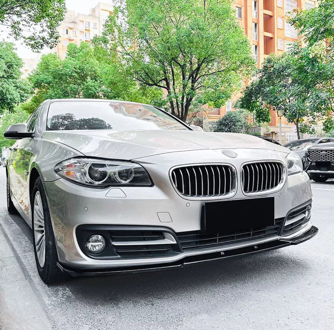 BLACK FRONT SPLITTER BMW 5 SERIES F10 F11 SE