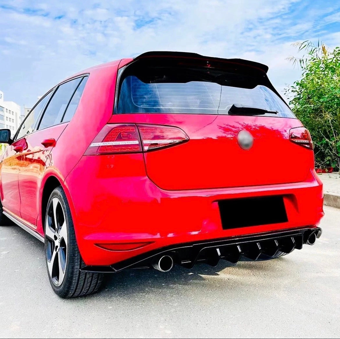 VW Golf Mk7 TCR Style Rear Valance Diffuser