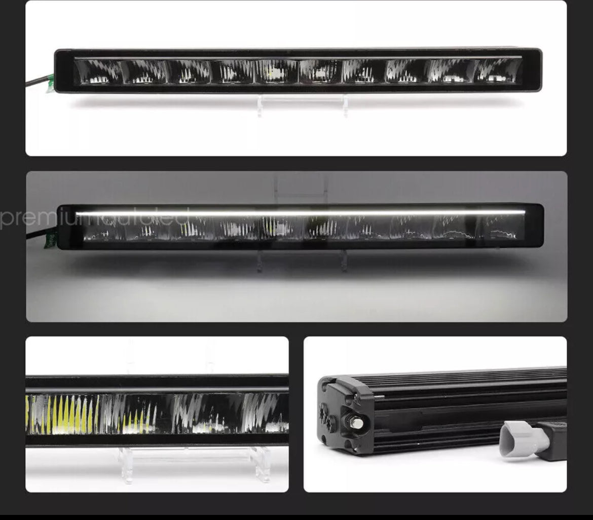 Silm Row LED Light Bar Night Offroad With DRL Park Light