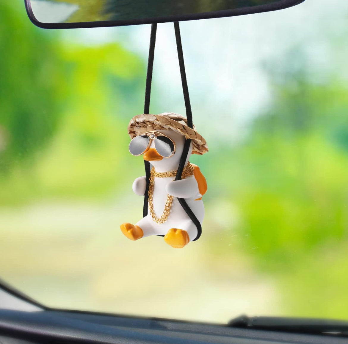 Swinging Duck Car Hanging Ornament