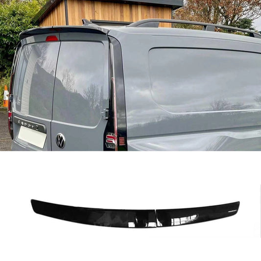 Volkswagen Caddy Mk5 2021+ Rear Spoiler Barn Door In Gloss Black