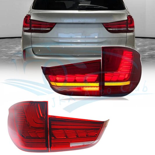GTS FULL LED PAIR RED ANIMATION TAIL LIGHTS LIGHT LAMP FOR BMW X5 F15 2013-2018