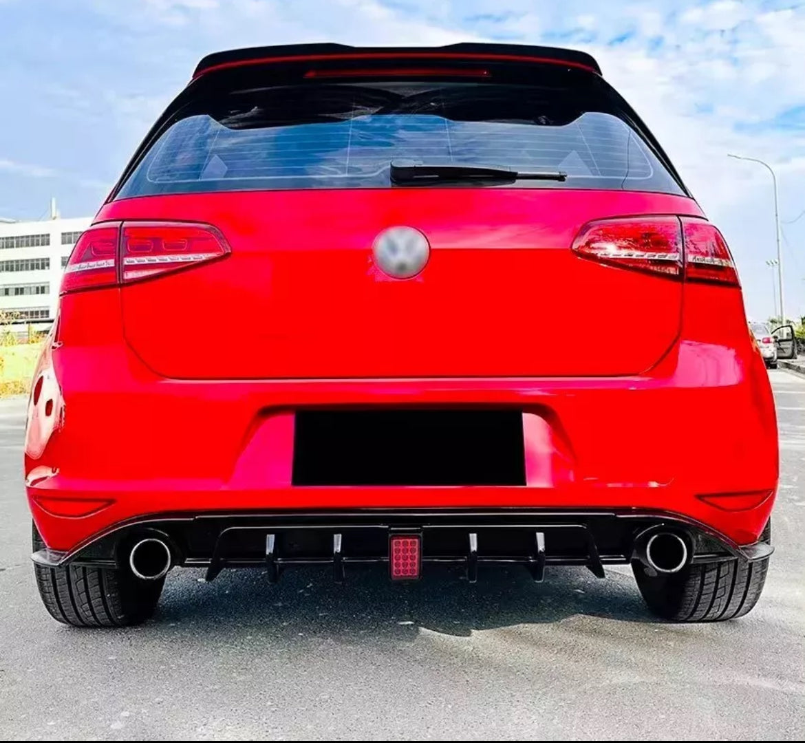 VW Golf GTI MK7 'TCR Style' Rear Valance Diffuser 2012-2016 ...