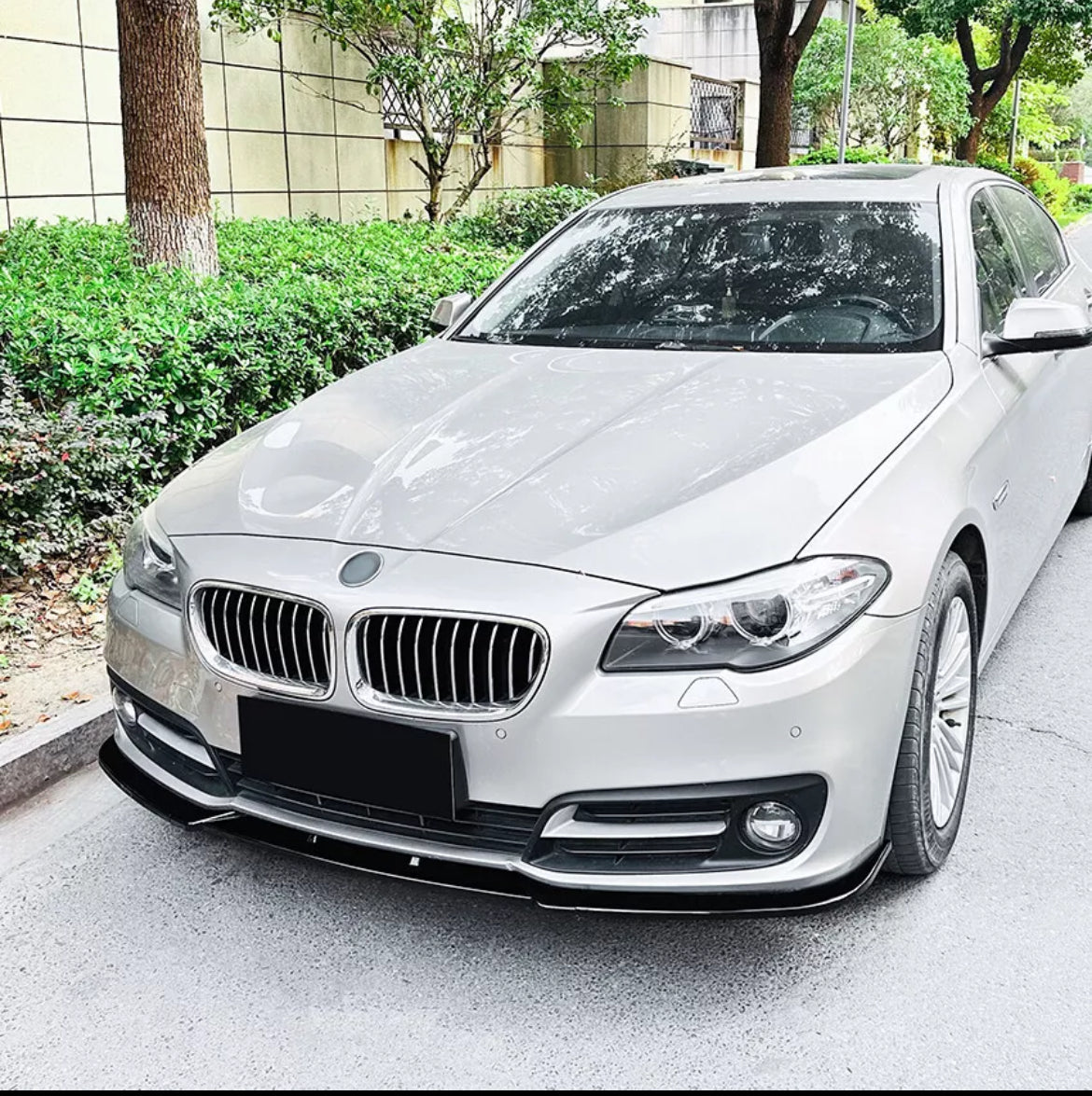 BLACK FRONT SPLITTER BMW 5 SERIES F10 F11 SE