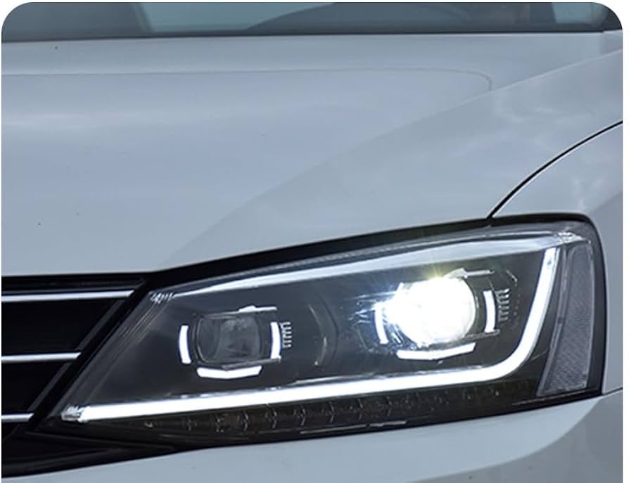 Headlights LED DRL suitable for VW Jetta Mk6 VI (2011-2017) Dynamic Turn Light Xenon Matrix Design