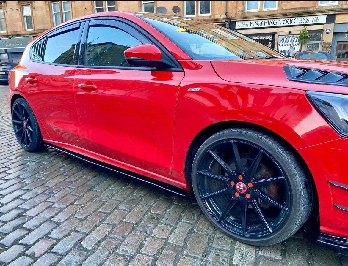 Ford Focus Mk4 & 4.5 ST-Line & ST Side Skirt Splitters And Rear Spats Black Gloss