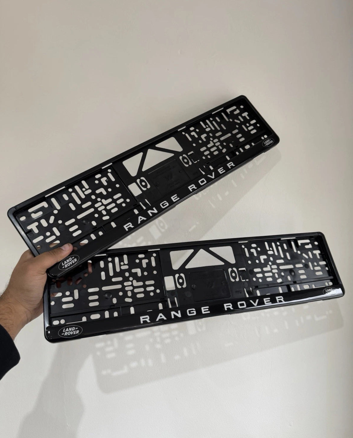 Number Plate Surround Gel Epoxy Dome badges (Pair)