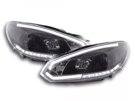 LED daytime running lights VW Golf mk6 08-12 black
